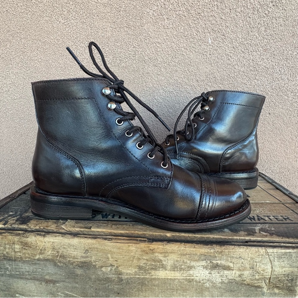 Thursday Boot Company Brown Leather Women’s Captain Boot - Picture 9 of 14